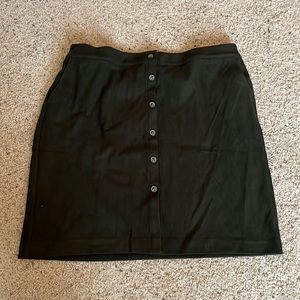 Dark Forrest Green Skies Are Blue Corduroy Skirt